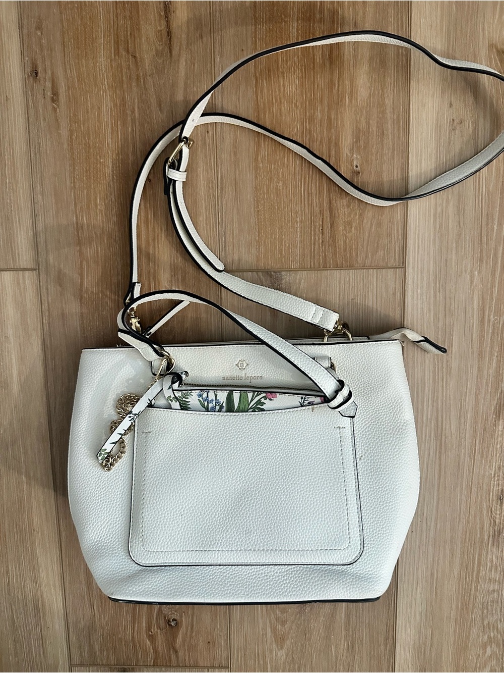 Nanette Lepore Faux Pebbled Leather Tote